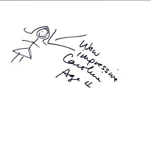 Caroline Rhea Signed Autographed Hand Drawn Sketch Phineas and Ferb COA VD