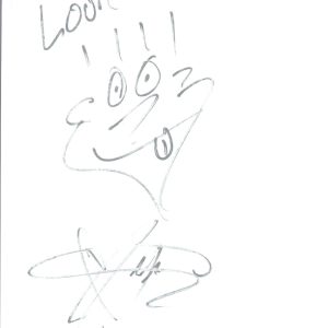 Mitchy Collins Signed Autograph Hand Drawn Sketch OH HONEY COA VD