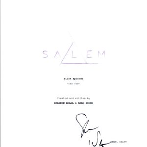 Shane West Signed Autographed SALEM Pilot Episode Script COA VD