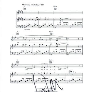 Paul Williams Signed Autograph A Star Is Born EVERGREEN Sheet Music COA