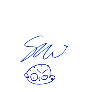 Seth MacFarlane Signed Autograph Family Guy Stewie Hand Drawn Sketch PSA/DNA COA