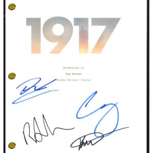 1917 Cast Signed Movie Script George MacKay Dean-Charles Chapman +2 COA
