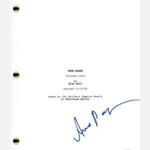 Anna Paquin Signed Autographed TRUE BLOOD Pilot Episode Script ACOA COA