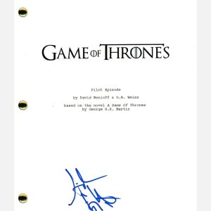 Aiden Gillan Signed Autographed Game of Thrones Pilot Episode Script ACOA COA