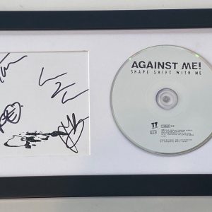 Against Me! Signed Shape Shift With Me Framed CD Display Laura Jane Grace COA