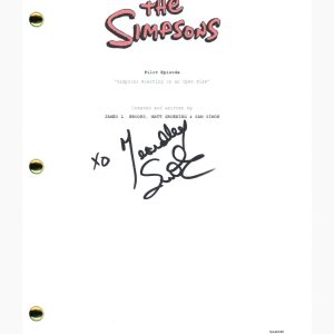 Yeardley Smith Signed Autograph THE SIMPSONS Pilot Episode Script Lisa ACOA COA