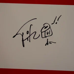 Brent Fitz Signed Autographed Hand Drawn Drum Sketch Slash Theory of a Deadman A