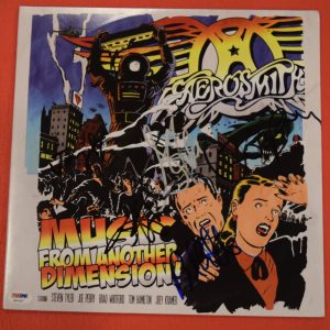 Aerosmith Complete Band Signed Music From Another Dimension Record Album PSA COA