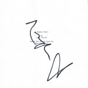 Angelina Jolie Signed Autographed A MIGHTY HEART Movie Script COA VD