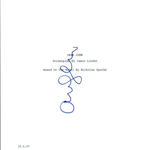 Amanda Seyfried Signed Autographed DEAR JOHN Movie Script COA VD