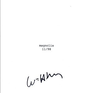 William H Macy Signed Autographed MAGNOLIA Full Movie Script COA VD