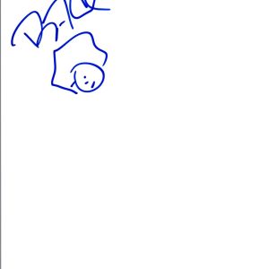 Ryan Cabrera Signed Autographed Hand Drawn Sketch COA VD