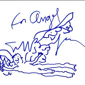 Jeff Bridges Signed Autographed Hand Drawn Sketch The Big Lebowski COA VD