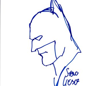 Steve Lieber Signed Autograph Hand Drawn Sketch Comic Illustrator Batman COA VD