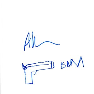 Ariel Kleiman Signed Autographed Hand Drawn Sketch Movie Director COA VD