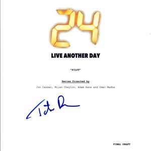 Tate Donovan Signed Autographed 24 LIVE ANOTHER DAY Pilot Episode Script COA VD