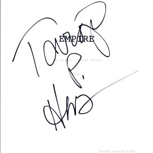 Taraji P. Henson Signed Autographed EMPIRE Pilot Episode Script COA VD