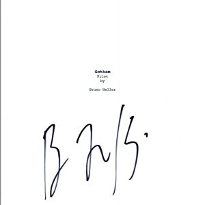 Ben McKenzie Signed Autographed GOTHAM Pilot Episode Script COA VD