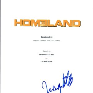 Tracy Letts Signed Autographed HOMELAND Pilot Episode Script COA VD