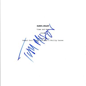 Tom Mison Signed Autographed SLEEPY HOLLOW Pilot Episode Script COA VD