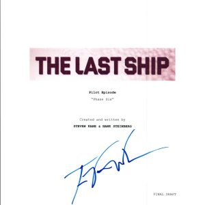 Travis Van Winkle Signed Autographed THE LAST SHIP Pilot Episode Script COA VD