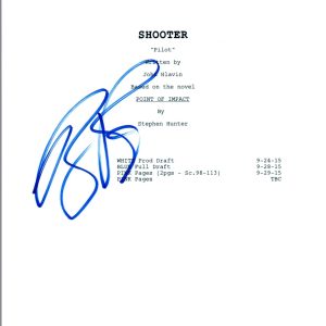 RYAN PHILLIPPE Signed Autographed SHOOTER Pilot Episode Script COA