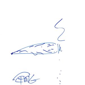 Tommy Chong Signed Autographed Hand Drawn Joint Sketch Up In Smoke COA