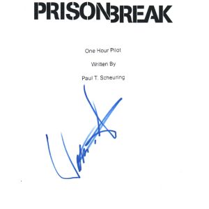William Fichtner Signed Autographed PRISON BREAK Pilot Episode Script COA