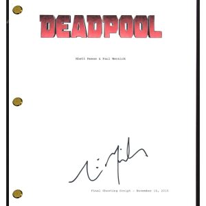 Tim Miller Signed Autographed DEADPOOL Movie Script Screenplay Director COA