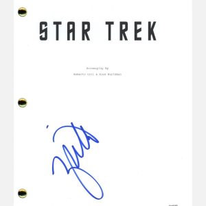 Zachary Quinto Signed Autographed STAR TREK Movie Script Screenplay ACOA COA