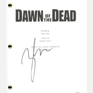 Zack Snyder Signed Autographed Dawn of The Dead Movie Script Screenplay ACOA COA