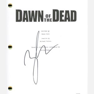 Zack Snyder Signed Autographed Dawn of The Dead Movie Script Screenplay ACOA COA