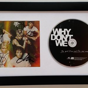 Why Don't We Signed The Good Times and the Bad Ones Framed CD Cover All 5 COA