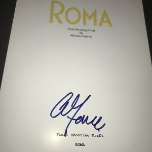 ALFONSO CUARON SIGNED AUTOGRAPH ROMA MOVIE SCRIPT SCREENPLAY IN PERSON COA NY D