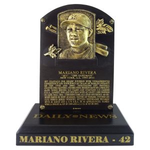 MARIANO RIVERA HALL OF FAME INDUCTION PLAQUE NEW YORK YANKEES HOF SGA 8/17/19