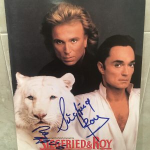 SIEGFRIED & ROY SIGNED AUTOGRAPH PROGRAM SHOW LAS VEGAS ROY HORN MIRAGE COA E