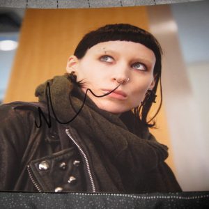 ROONEY MARA SIGNED AUTOGRAPH GIRL WITH THE DRAGON TATTOO IN PERSON COA RARE B
