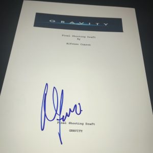 ALFONSO CUARON SIGNED AUTOGRAPH MOVIE SCRIPT GRAVITY SANDRA BULLOCK COA AUTO D