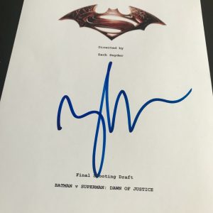 ZACH SNYDER SIGNED AUTOGRAPH MOVIE SCRIPT BATMAN SUPERMAN MAN OF STEEL COA X1