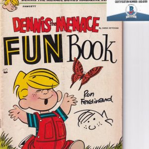 RON FERDINAND signed (DENNIS THE MENACE) 1971 Comic book BECKETT BAS AA24509