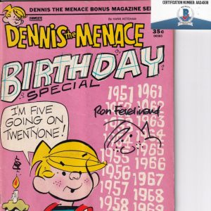 RON FERDINAND signed (DENNIS THE MENACE) 1972 Comic book BECKETT BAS AA24508