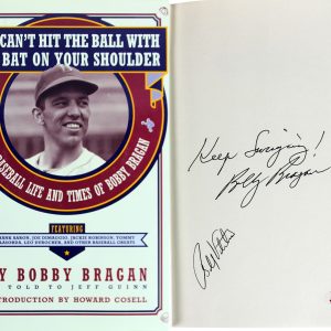Bobby Bragan & Bobby Valentine Authentic Signed Hard Cover Book BAS #D07136