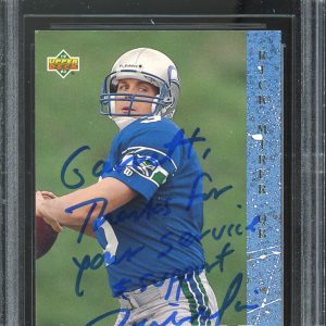 Seahawks Rick Mirer Authentic Signed 1993 Upper Deck #3 Card BAS Slabbed