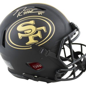 49ers George Kittle Signed Eclipse Full Size Speed Proline Helmet BAS Witnessed
