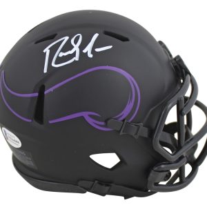 Vikings Randy Moss Authentic Signed Eclipse Speed Mini Helmet BAS Witnessed