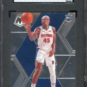 Pistons Sekou Doumbouya 2019 Panini Mosaic #243 Rookie Card Graded Mint 9.5! SGC