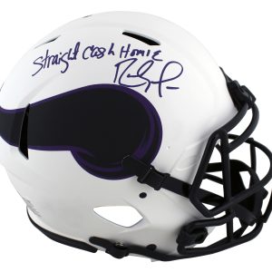 Vikings Randy Moss "SCH" Signed Lunar Full Size Speed Proline Helmet BAS Witness