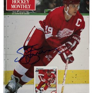 Steve Yzerman & Bobby Hull Authentic Signed Beckett Monthly Magazine BAS #A44340