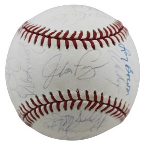 1992 (26) Phillies Fregosi, Podres & Hollins Signed Oal Baseball BAS #AA03194