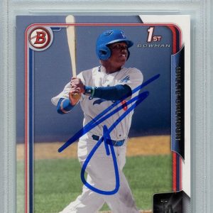 Willie Calhoun Signed 2015 Bowman Card PSA/DNA Slabbed Autographed AUTO